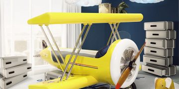 An Airplane Collection for Kids Bedroom Ideas Design Gallerist - Discover the season's rare and unique design ideas. Visit us at www.designgallerist.com/blog/ #DesignGallerist #uniquedesignideas #contemporarydesign @designgallerist